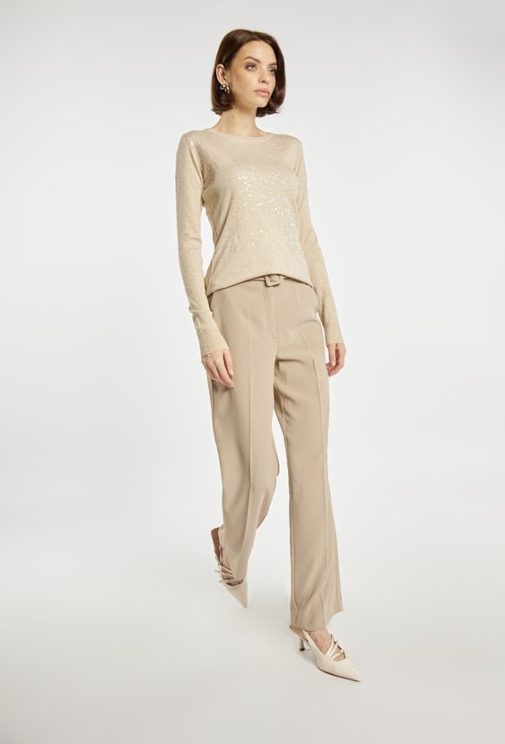 Sweter z cekinami