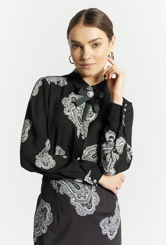 Elegancka koszula z wzorem