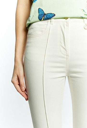 Materiałowe spodnie damskie