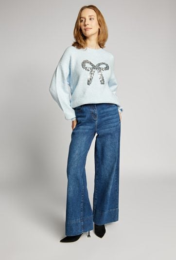 Sweter damski z cekinami