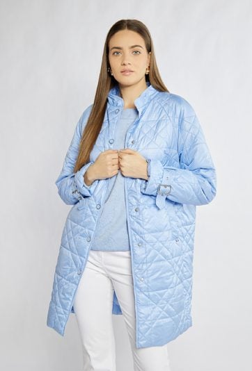 Lekki, pikowany płaszcz