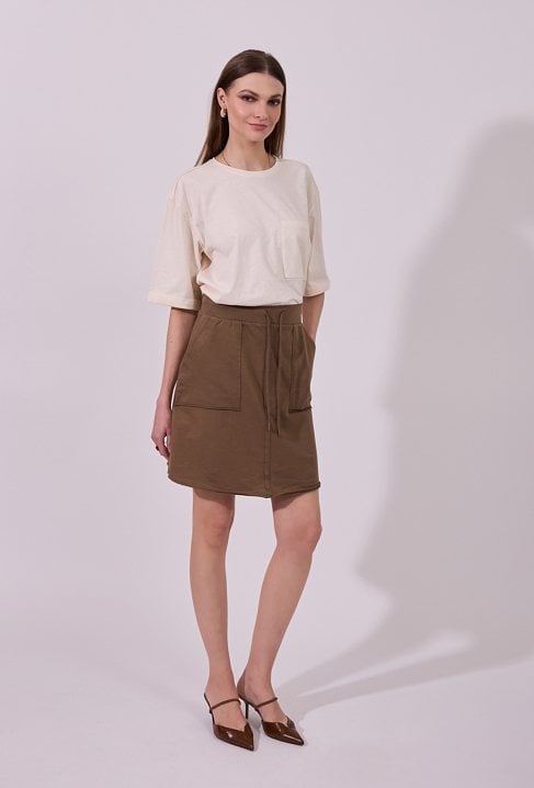 Spódnica damska z wiązaniem