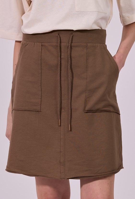 Spódnica damska z wiązaniem