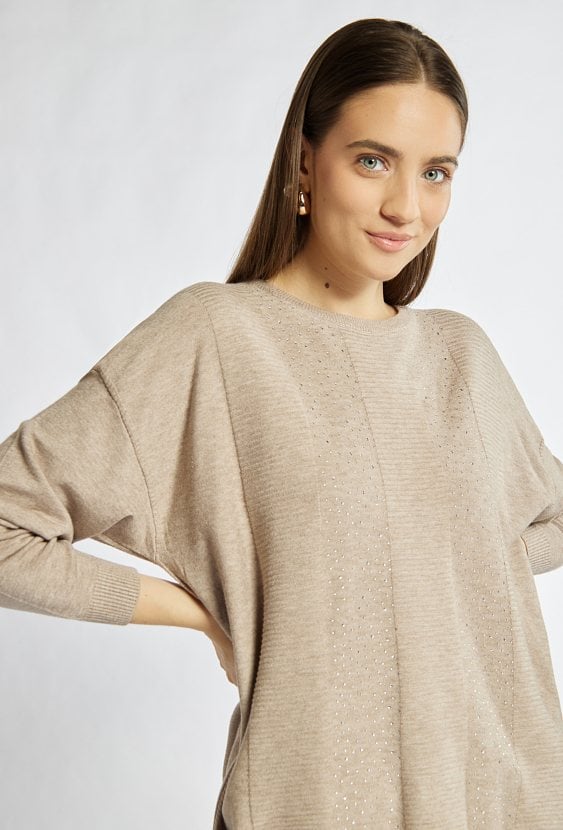 Sweter z małymi dżetami