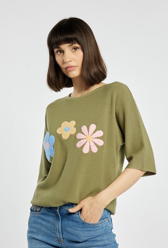 Wiosenny sweter damski