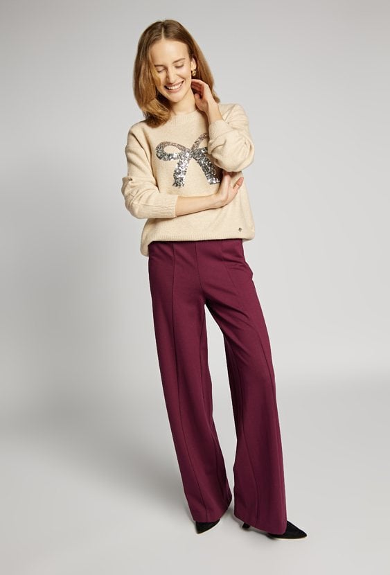 Sweter damski z cekinami