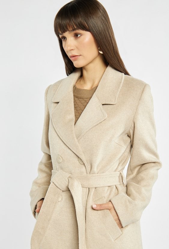 Płaszcz z dodatkiem wełny