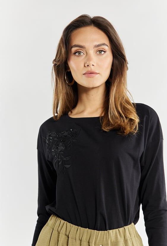 T-shirt damski z bawełny