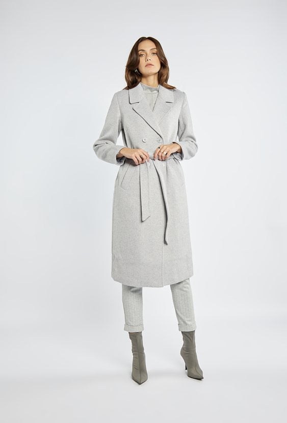 Płaszcz z dodatkiem wełny