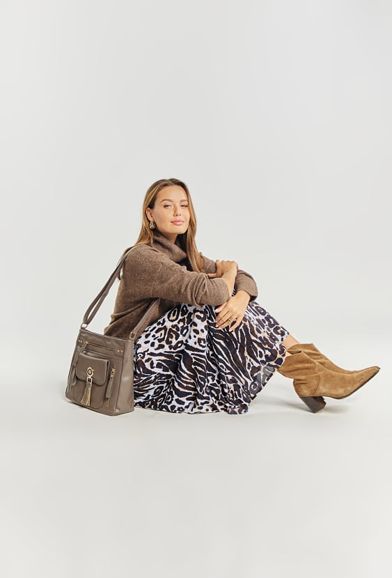 Torba damska z frędzlami