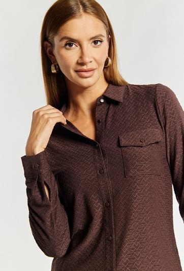 Koszula damska z kieszenią