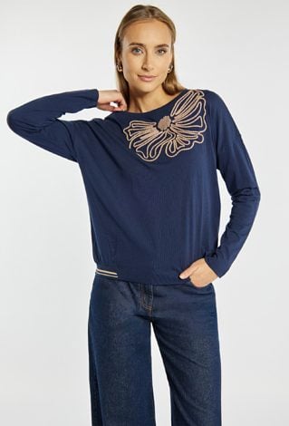 Bluzka damska z haftem