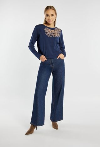 Bluzka damska z haftem