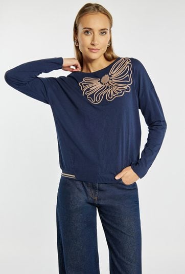 Bluzka damska z haftem