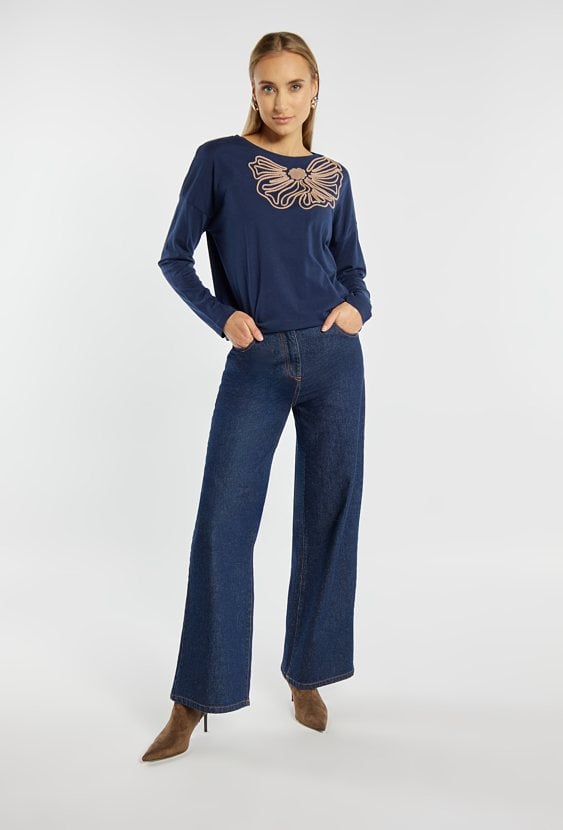 Bluzka damska z haftem