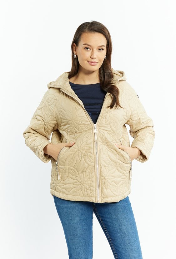 Kurtka damska z ciekawym pikowaniem