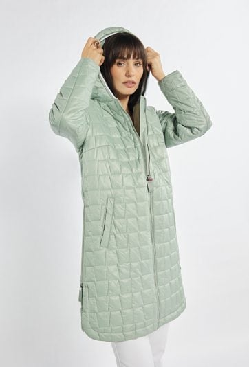 Damski pikowany płaszcz