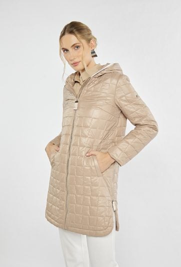 Damski pikowany płaszcz