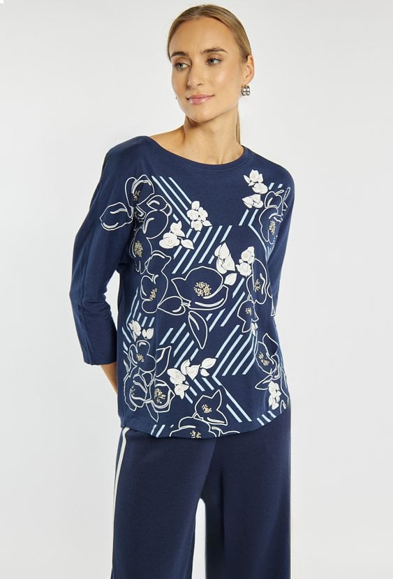 T-shirt damski z wzorem