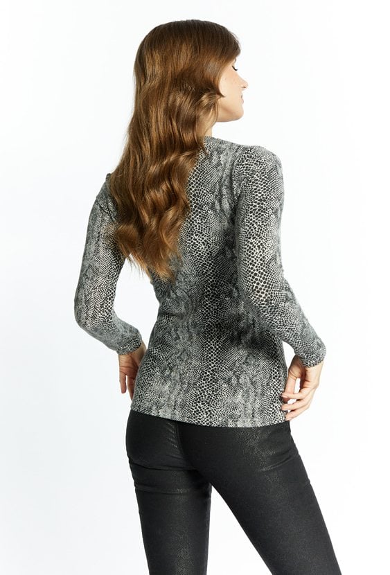 Bluzka damska ze zwierzęcym wzorem