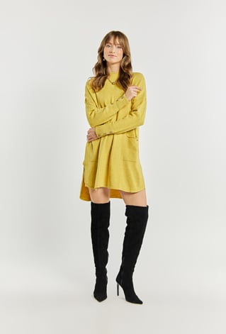 Swetrowa sukienka damska