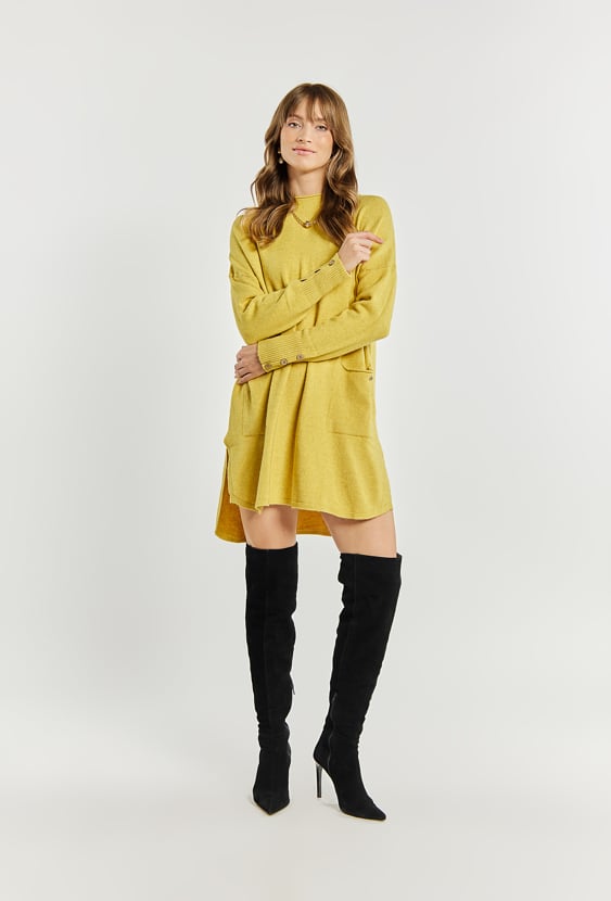 Swetrowa sukienka damska