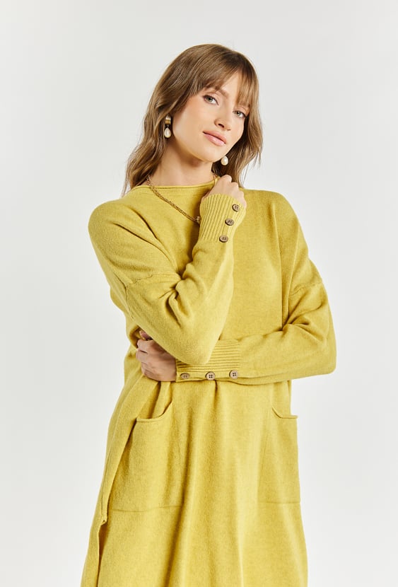 Swetrowa sukienka damska