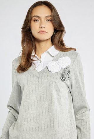 Elegancka bluza z koszulą