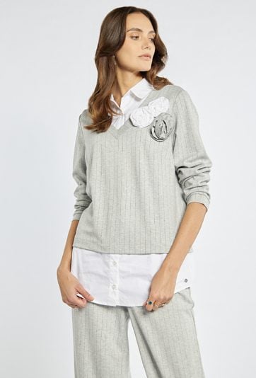 Elegancka bluza z koszulą