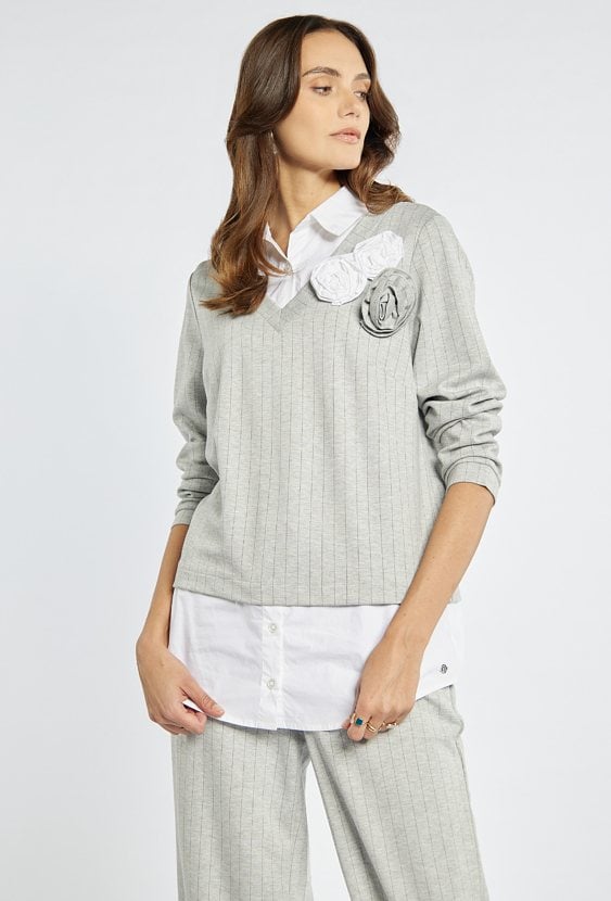 Elegancka bluza z koszulą