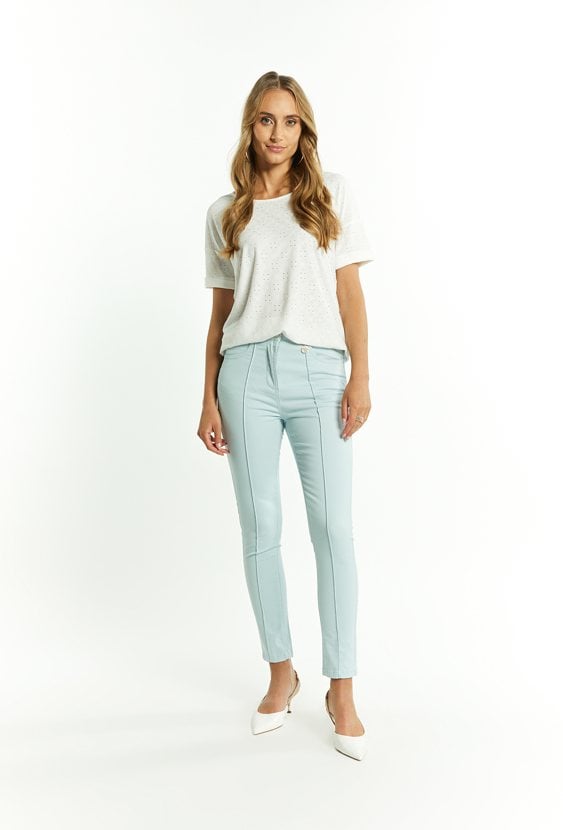 Materiałowe spodnie damskie