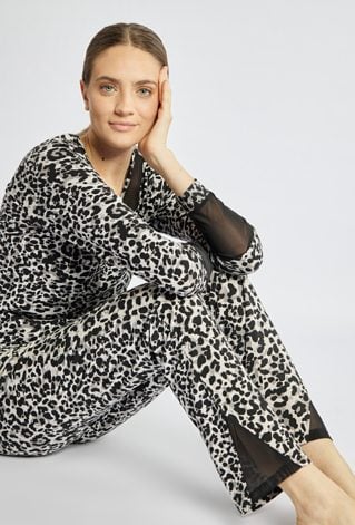 Wzorzyste spodnie od piżamy