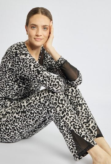 Wzorzyste spodnie od piżamy