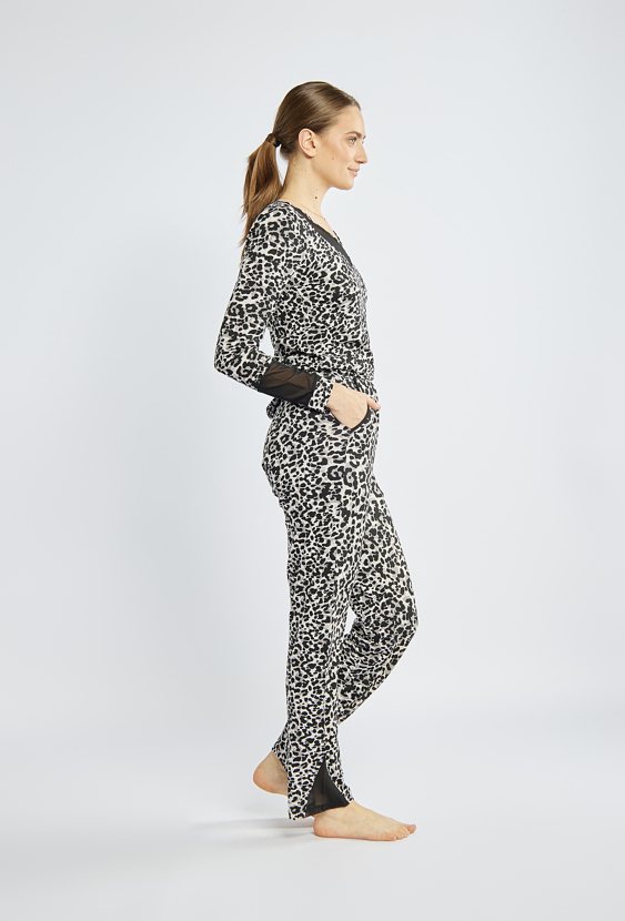 Wzorzyste spodnie od piżamy