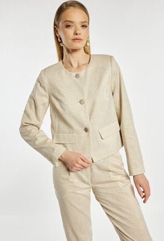 Żakiet z dodatkiem lnu