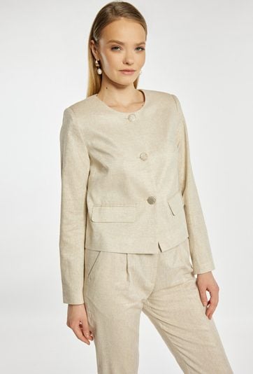 Żakiet z dodatkiem lnu