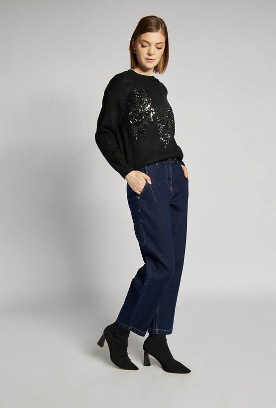 Sweter damski z połyskiem