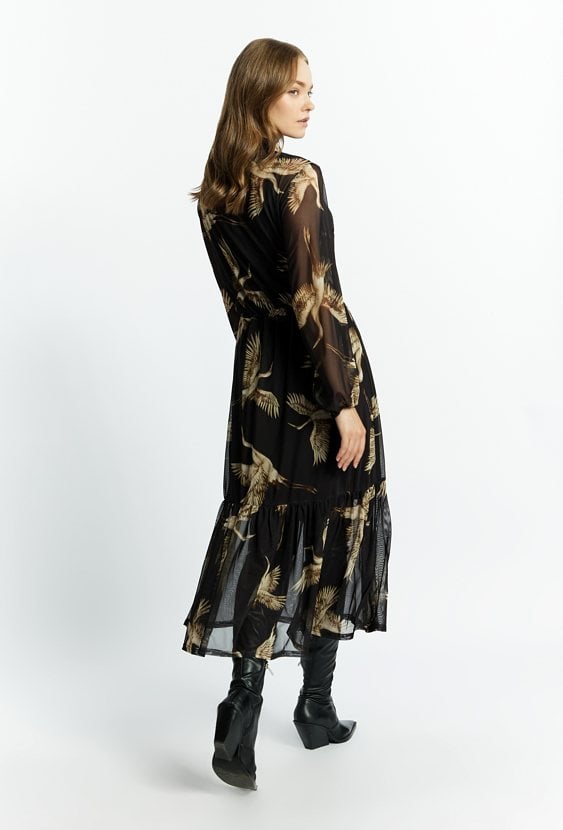 Sukienka maxi z wzorem