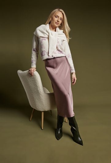 Elegancka spódnica midi