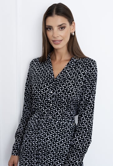 Wzorzysta koszula damska