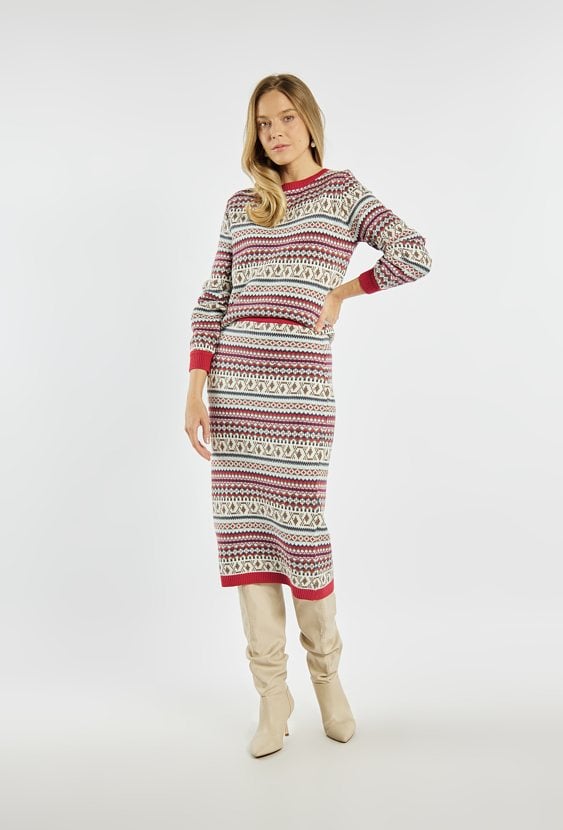 Spódnica z zimowym motywem