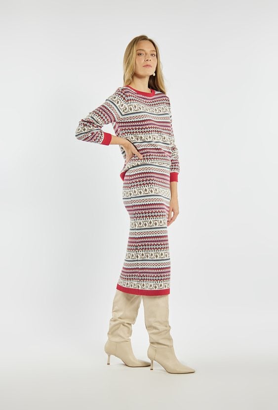 Spódnica z zimowym motywem