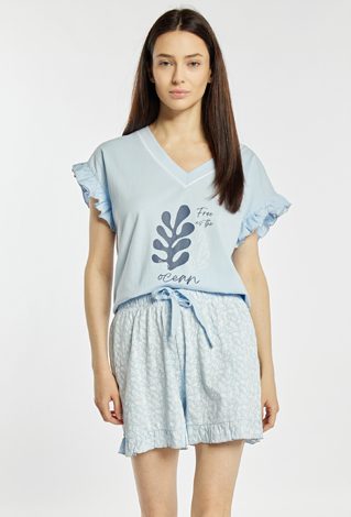 Wzorzyste spodenki od piżamy