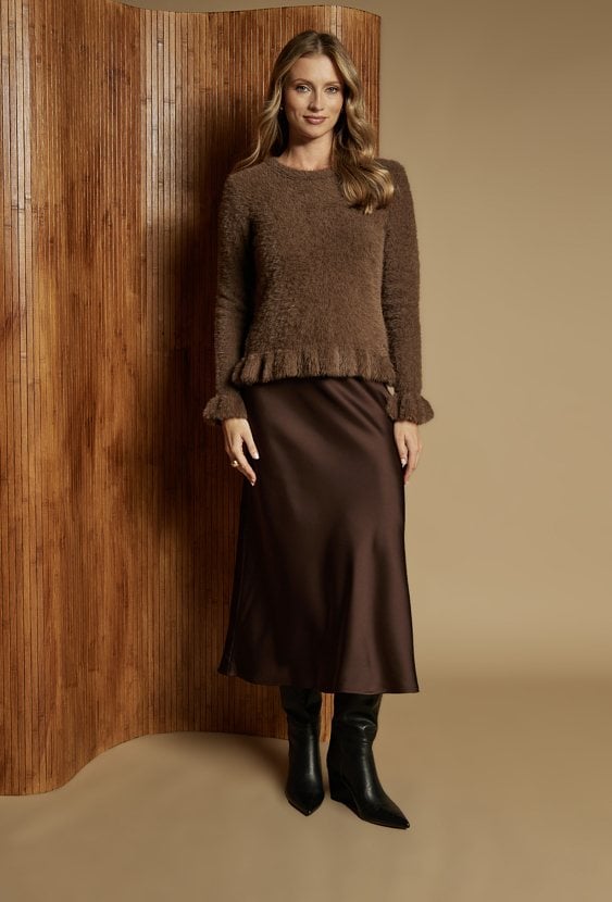 Elegancka spódnica midi