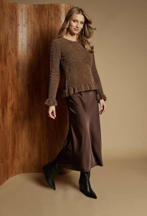 Elegancka spódnica midi