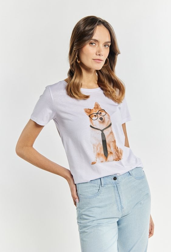 T-shirt damski z nadrukiem