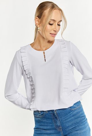 Elegancka bluzka damska z falbankami