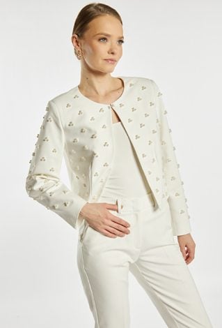 Elegancki żakiet z koralikami