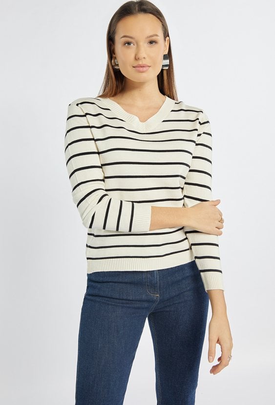 Sweter w paski