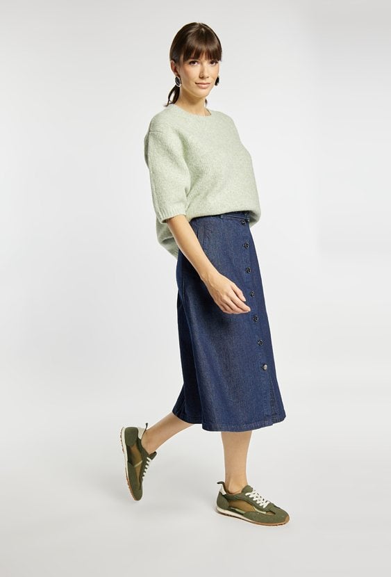 Spódnica midi z denimu